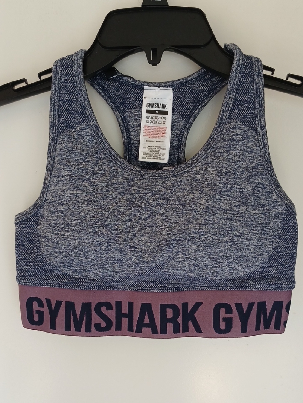 Gymshark Flex Sport Bra Navy/Purple Size Small NWT